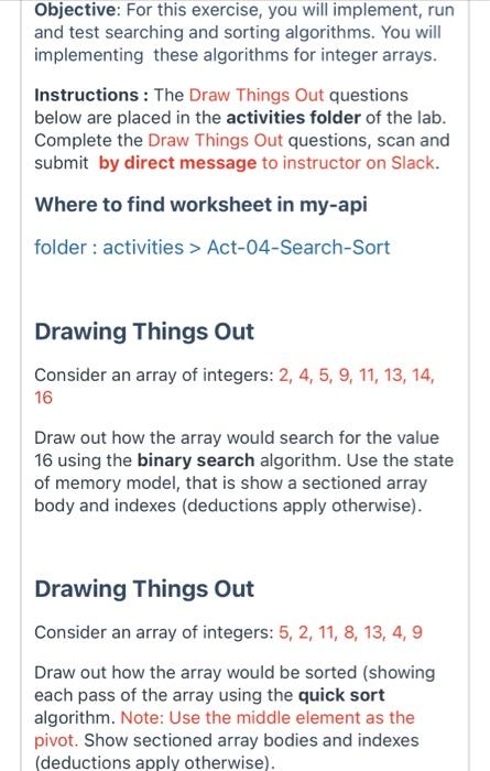 Solved Objective: For this exercise, you will implement, run | Chegg.com