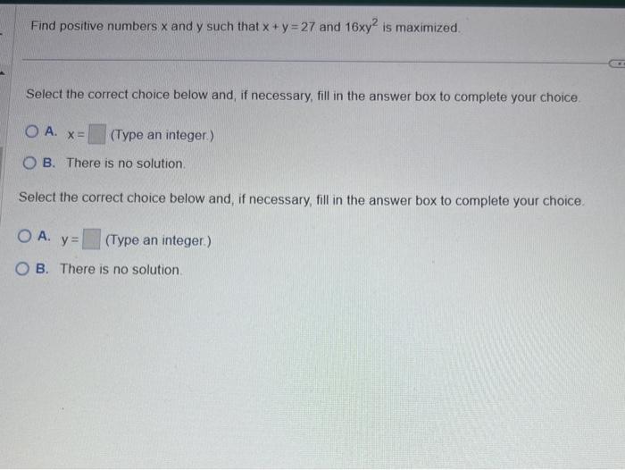 find the positive value of x when y 16