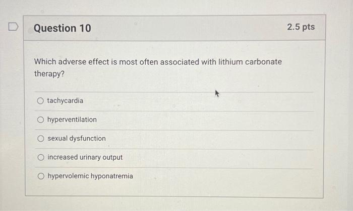 Solved Which adverse effect is most often associated with Chegg