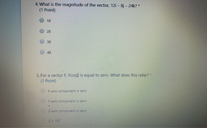 Solved 1. Find the angle a, for the vector making an angle | Chegg.com