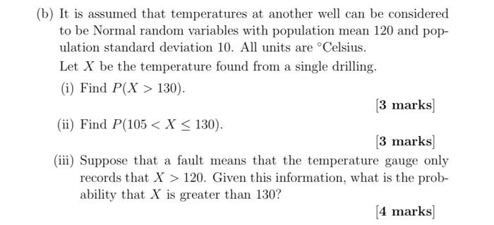 Solved (b) It Is Assumed That Temperatures At Another Well | Chegg.com