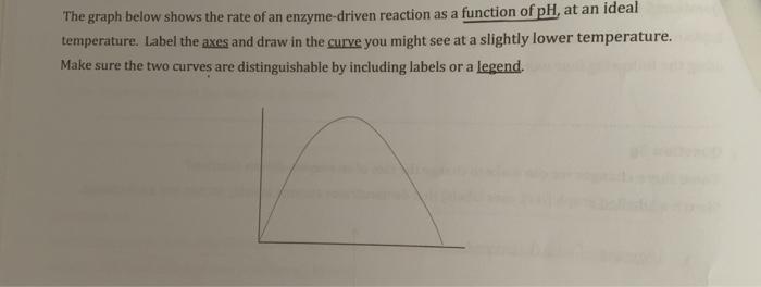 Solved The graph below shows the rate of an enzyme-driven | Chegg.com