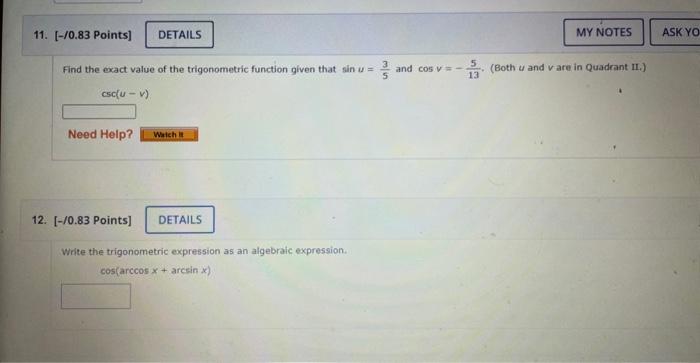 solved-find-the-exact-value-of-the-trigonometric-function-chegg