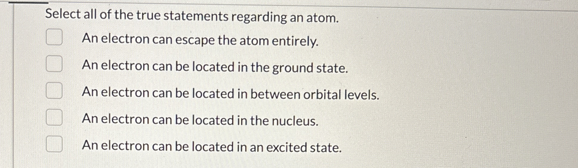 Solved Select all of the true statements regarding an | Chegg.com