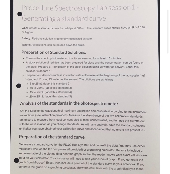 Spectroscopy Lab This set of two experiments is