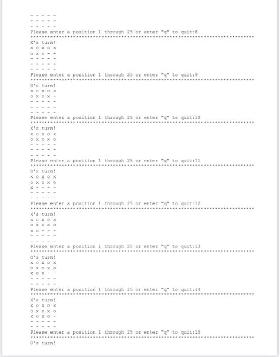 Solved 2 player xo game in python The program should start | Chegg.com