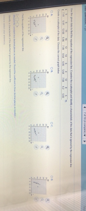 Solved Sesion 7 of 10 ( complete) Use the given data to find | Chegg.com