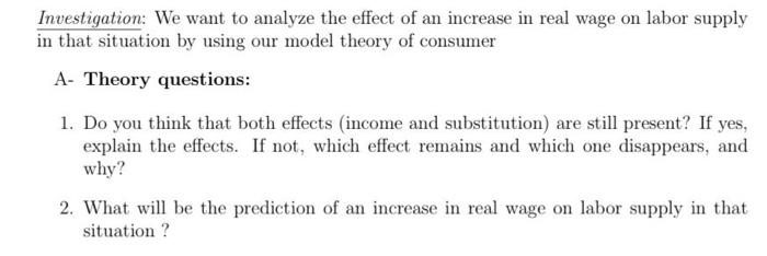 Solved Investigation: We want to analyze the effect of an | Chegg.com