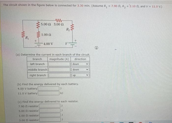 Solved The circuit shown in the figure below is connected | Chegg.com