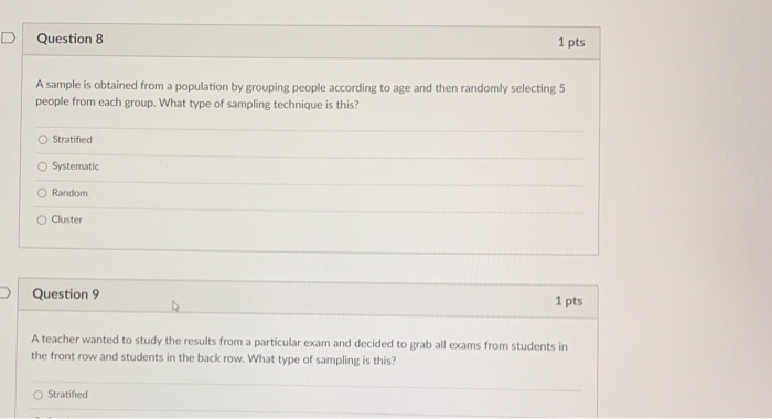 Solved U Question 7 1 pts A particular student got the | Chegg.com