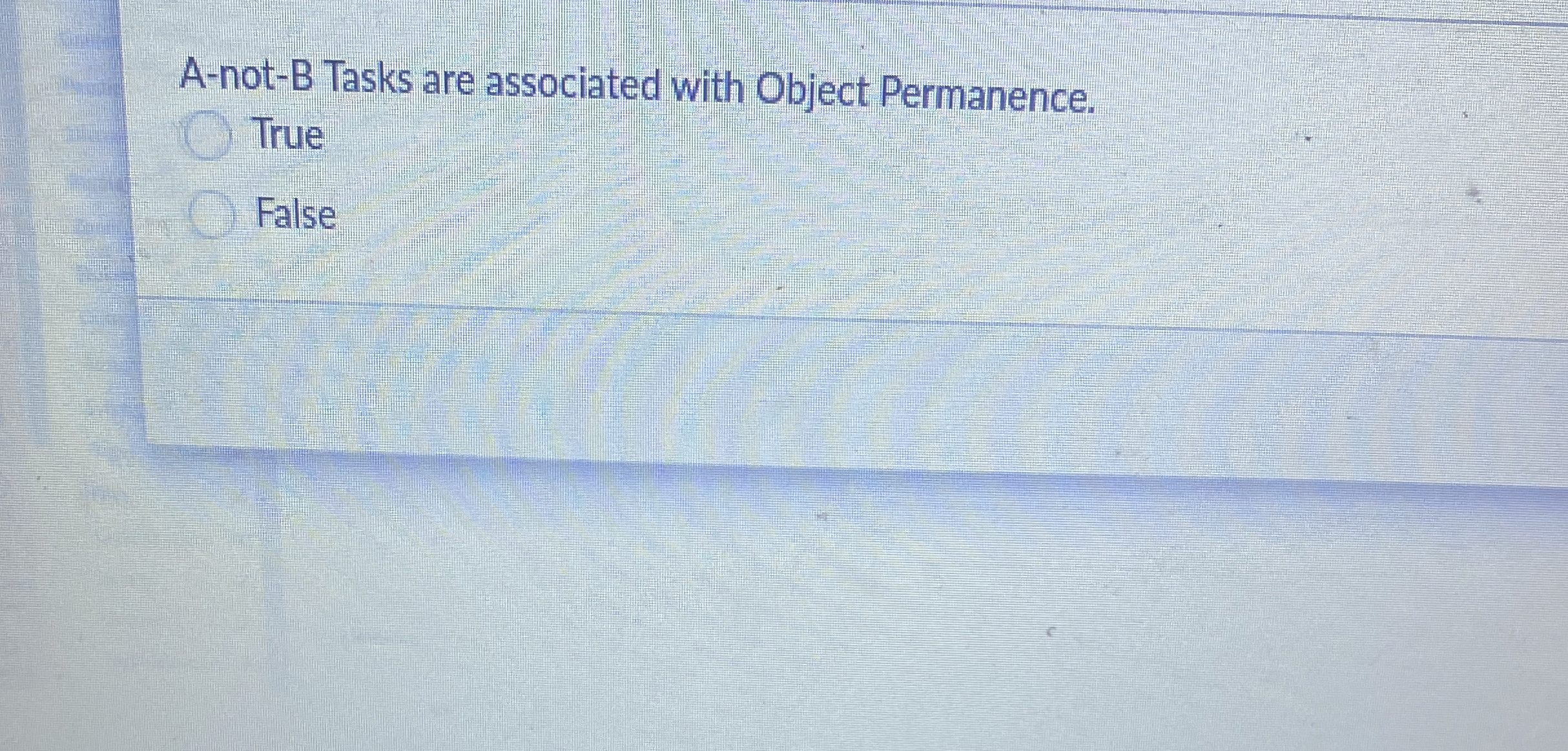 Solved A-not-B Tasks are associated with Object | Chegg.com