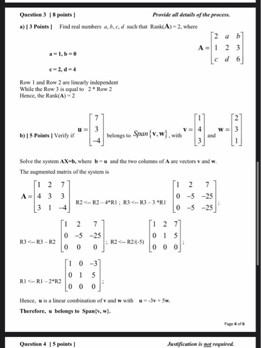 Solved Question 3 [ 8 points Provide all details of the | Chegg.com