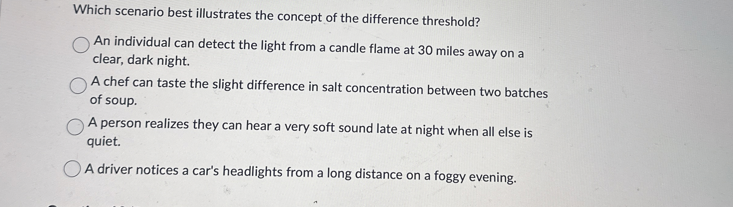 Solved Which scenario best illustrates the concept of the | Chegg.com