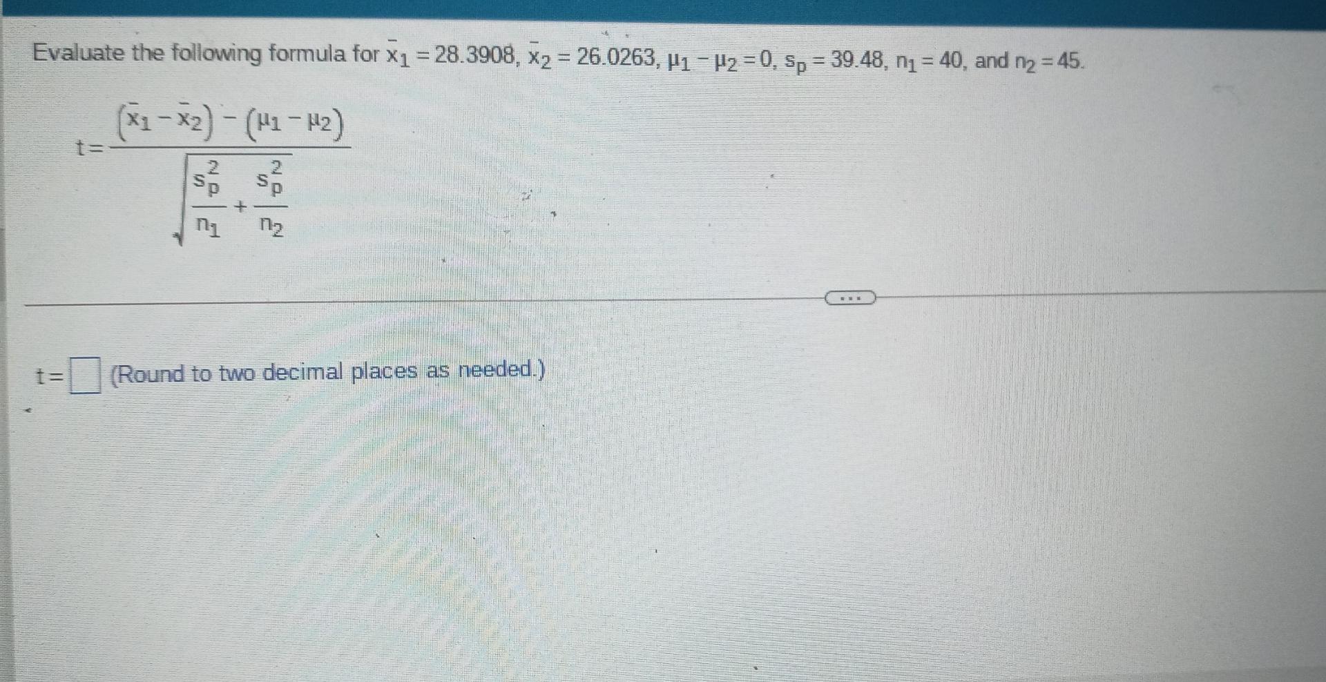 Solved = 45. Evaluate the following formula for X1 = | Chegg.com