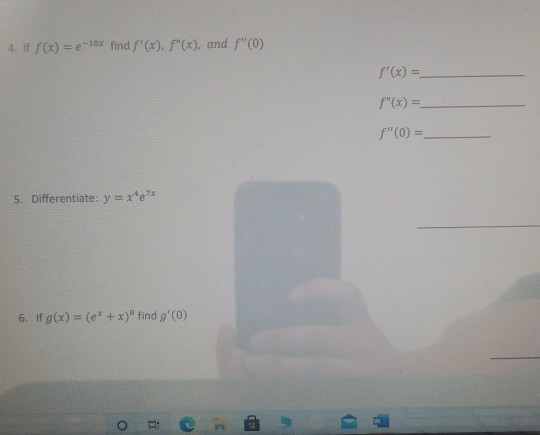 Solved YOU MUST SHOW YOUR WORK TO RECEIVE FULL CREDIT. WRITE | Chegg.com