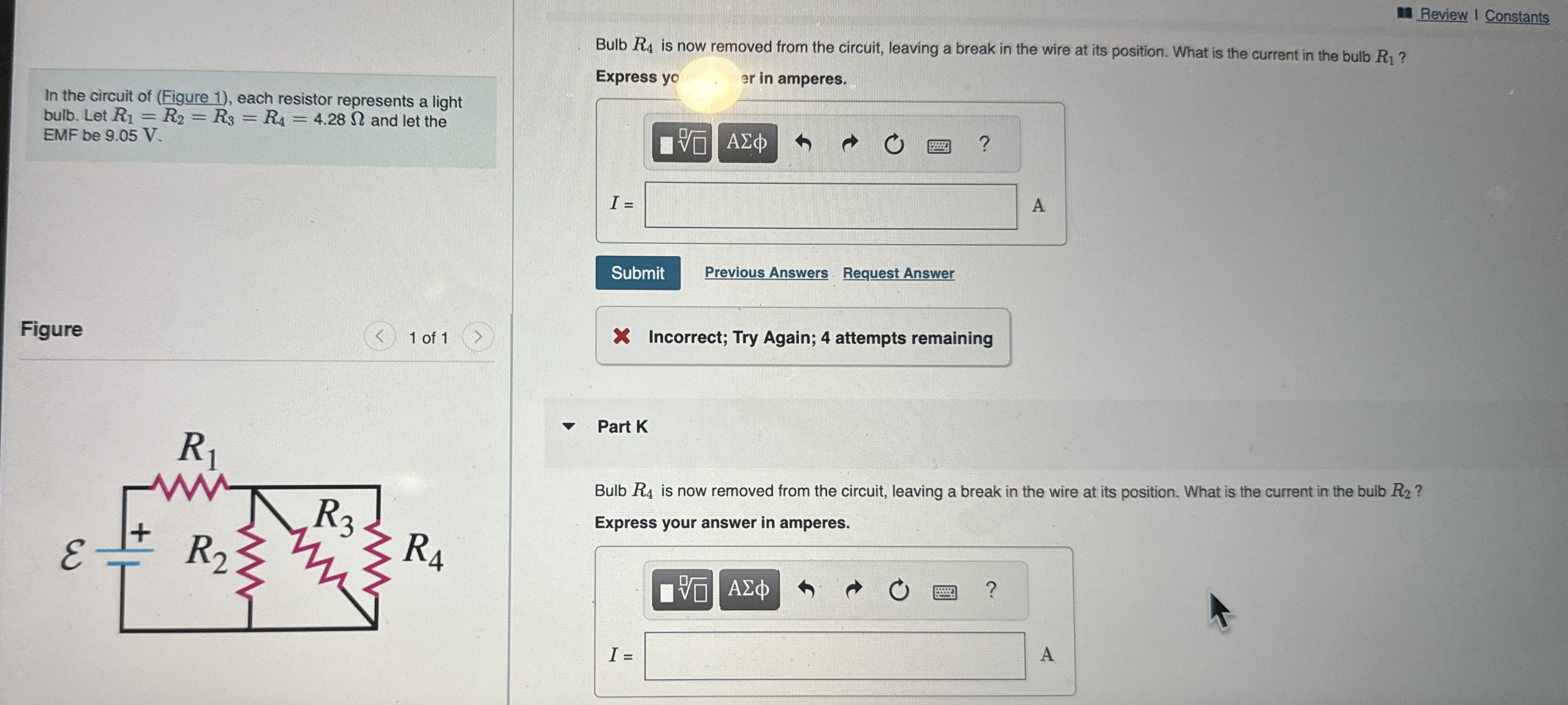 The diagram below shows a simple camera flash
