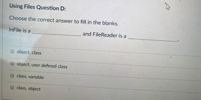 Solved Graphical User Interface (GUI) Question D: Choose the | Chegg.com