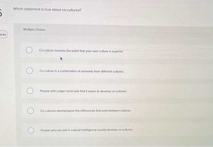 Solved Which statement is true about co-cultures? Multiple | Chegg.com
