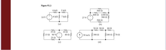 Solved 3.5 For Each Of The Circuits Shown In Fig. P3.3, A) | Chegg.com