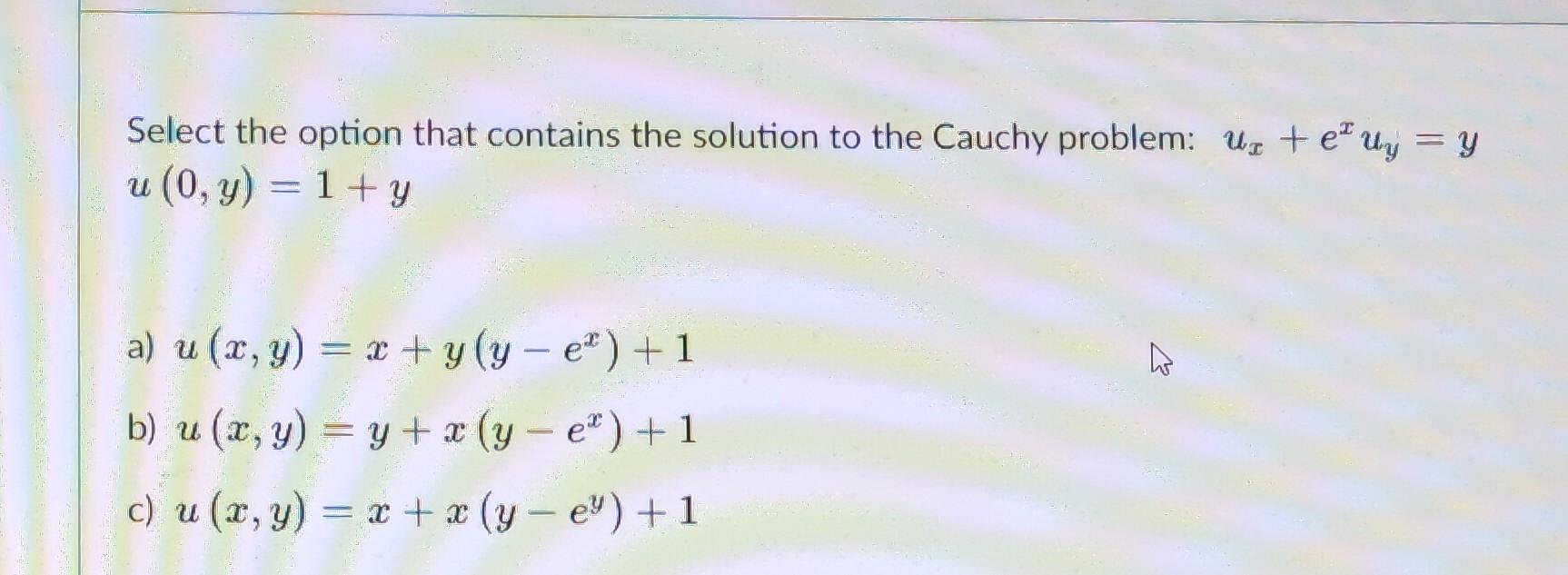 Final Option Solution Solved Select the option that contains the solution to the | Chegg.com