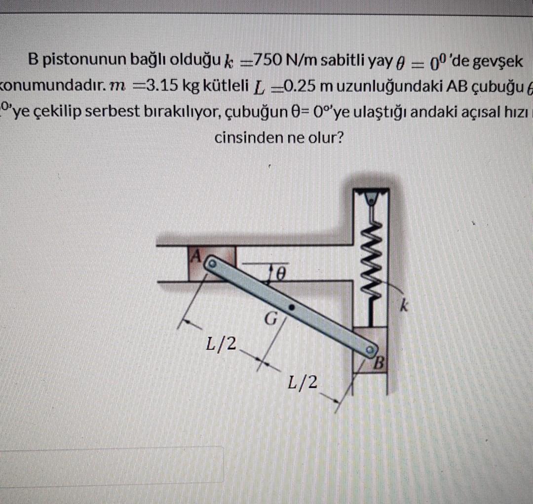 Solved The Spring With A Constant K 750 N M To Which Chegg Com