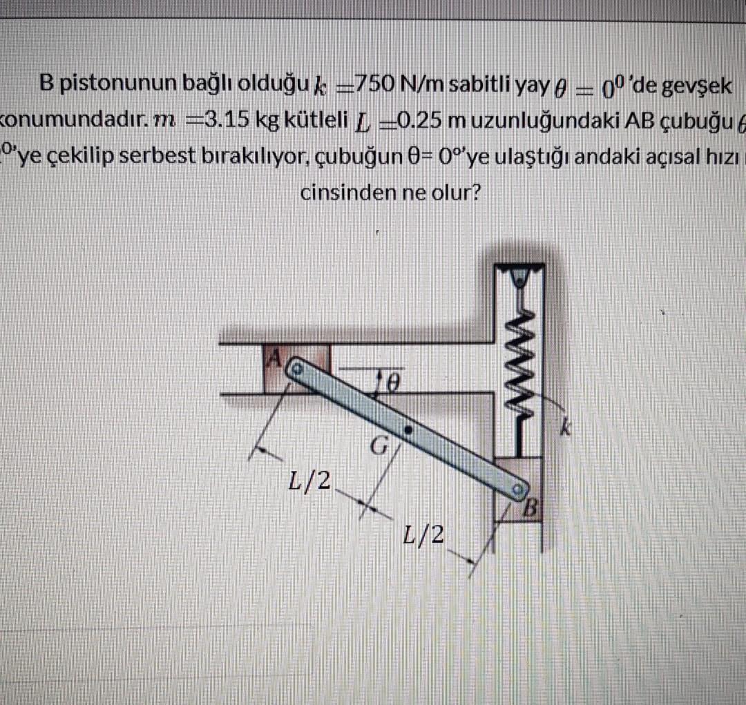 Solved The Spring With A Constant K 750 N M To Which Chegg Com