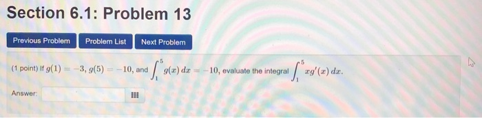 Solved Section 6.1: Problem 13 Previous Problem Problem List | Chegg.com
