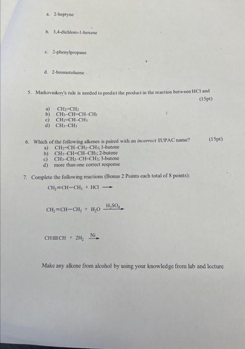 Solved 4. Draw the condensed structural formula for the | Chegg.com