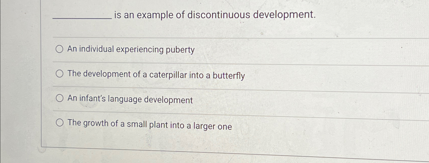 Solved is an example of discontinuous development.An | Chegg.com