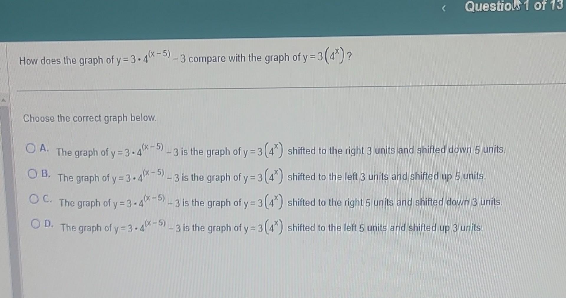 y 5 1 4 x 3 graph