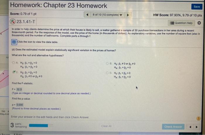 Tk: Chapter 23 Homework + 8 of 10 (10 complete) HW | Chegg.com