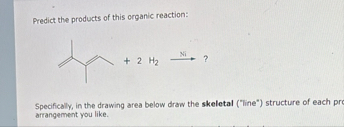 Solved Predict the products of this organic | Chegg.com