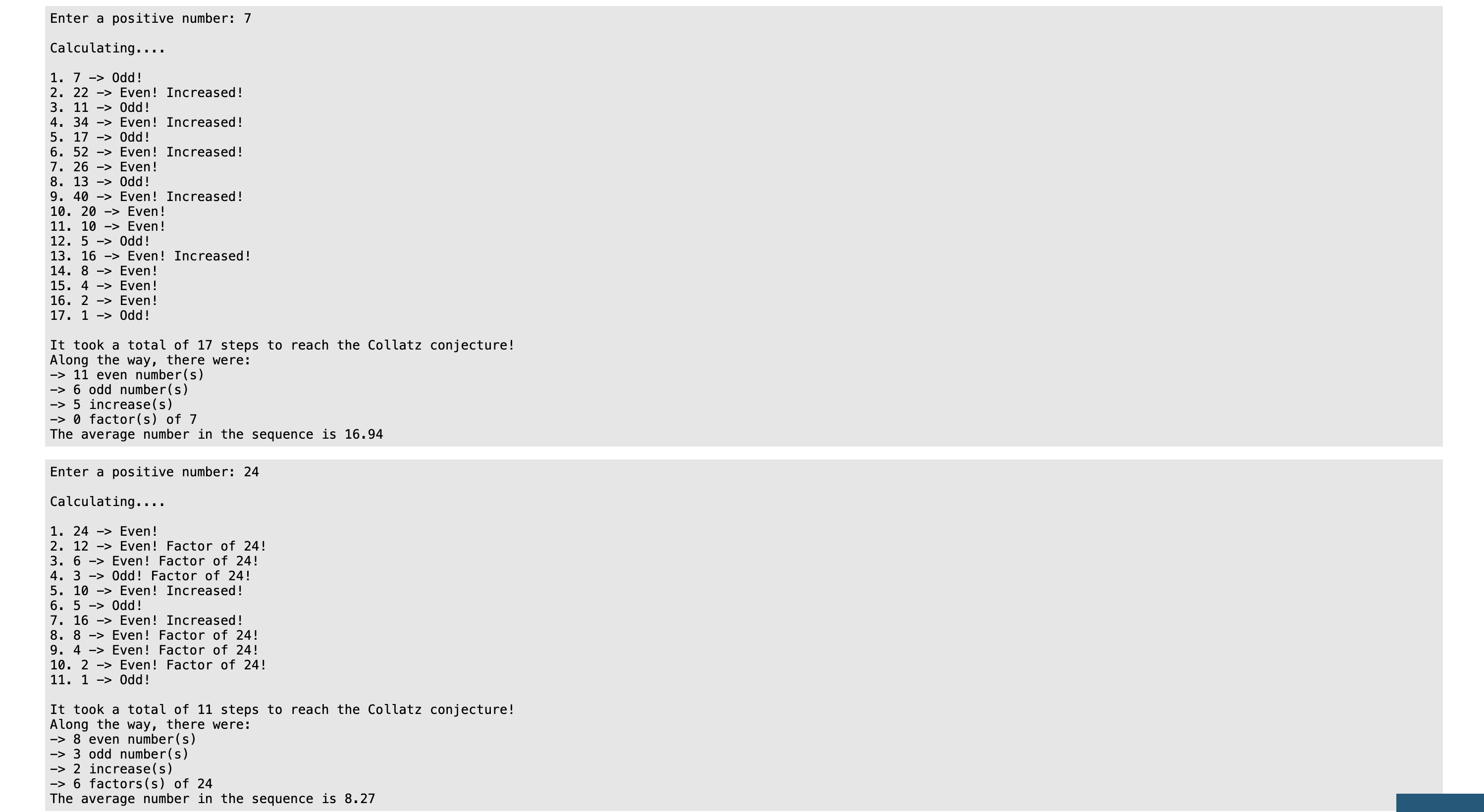 Solved The Collatz sequence is generated by applying these 2 | Chegg.com