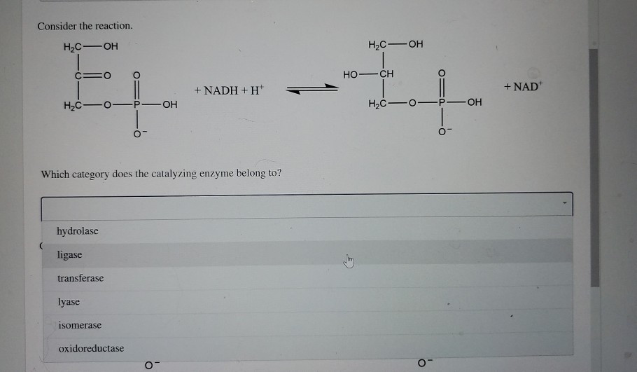 Solved Each of the given reactions is catalyzed by an