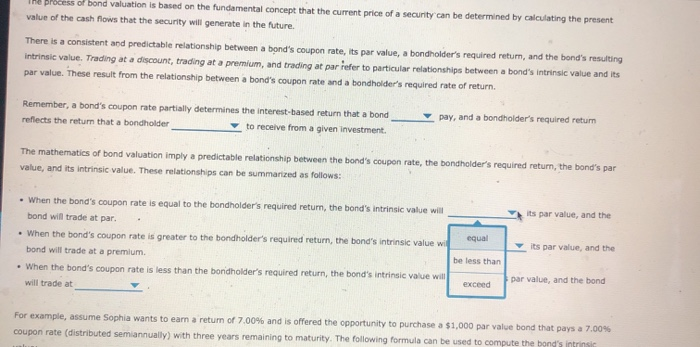 Solved 4. Bond valuation The process of bond valuation is | Chegg.com