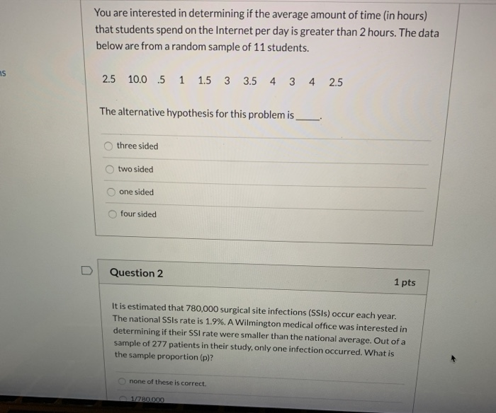 Solved You are interested in determining if the average | Chegg.com