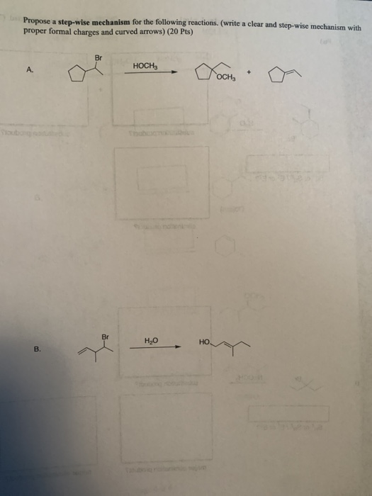 Solved Propose a step-wise mechanism for the following | Chegg.com