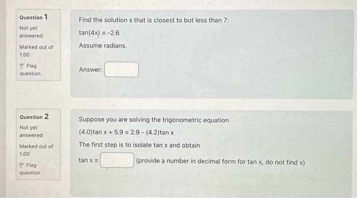 Solved Question 1 Not Yet Answered Marked Out Of 1.00 P Flag | Chegg.com