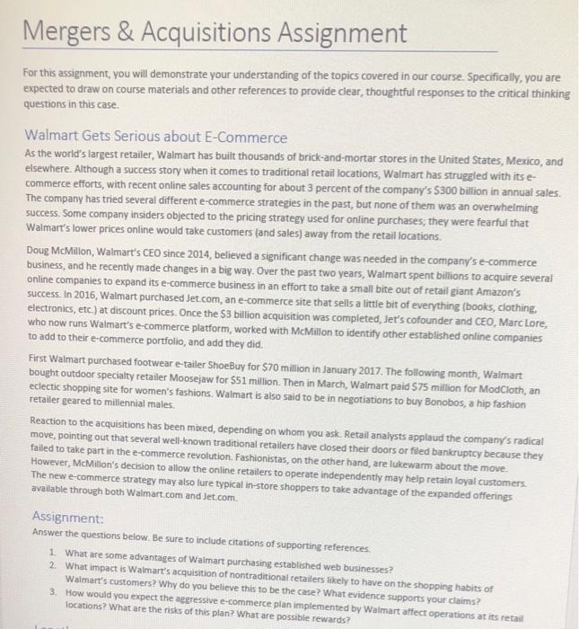Solved For this assignment, you will demonstrate your | Chegg.com