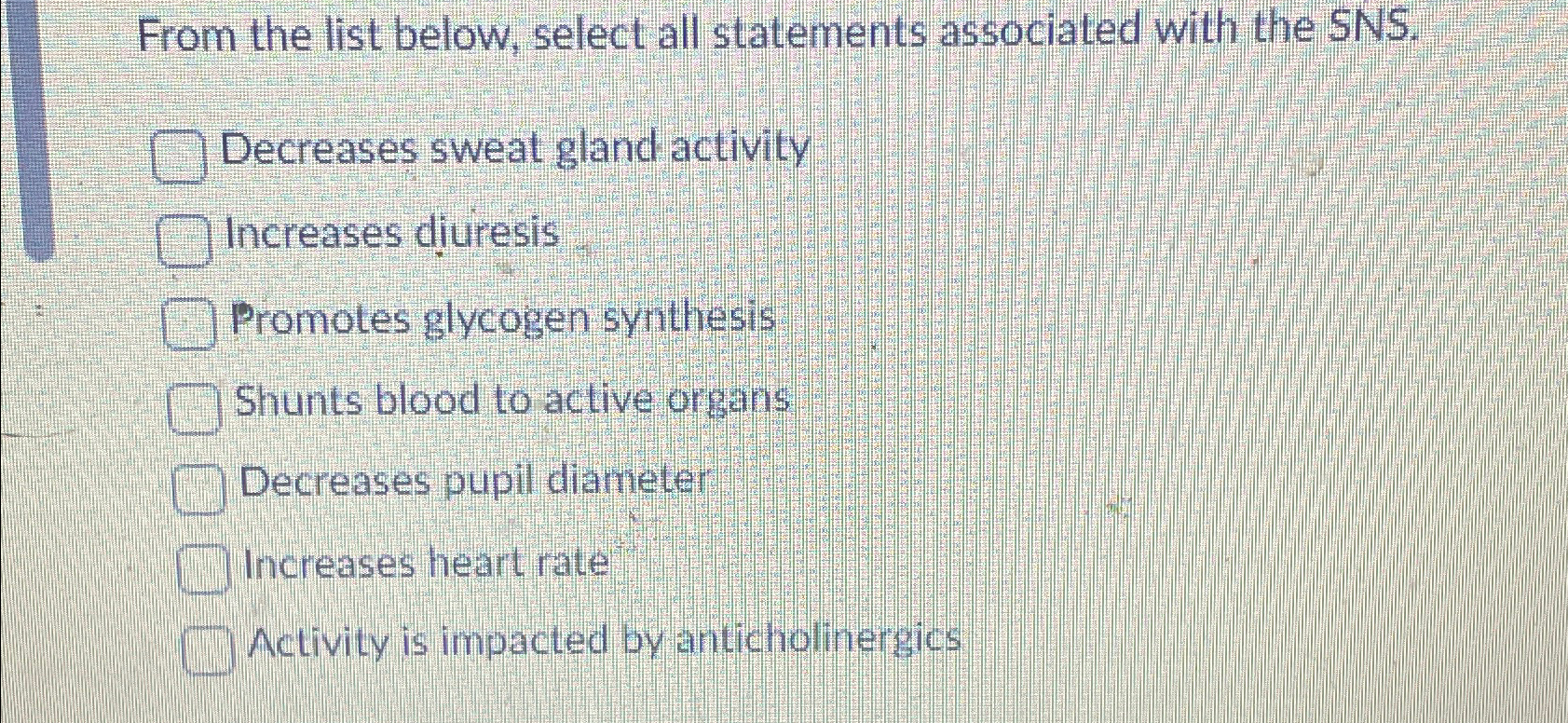 Solved From the list below, select all statements associated | Chegg.com