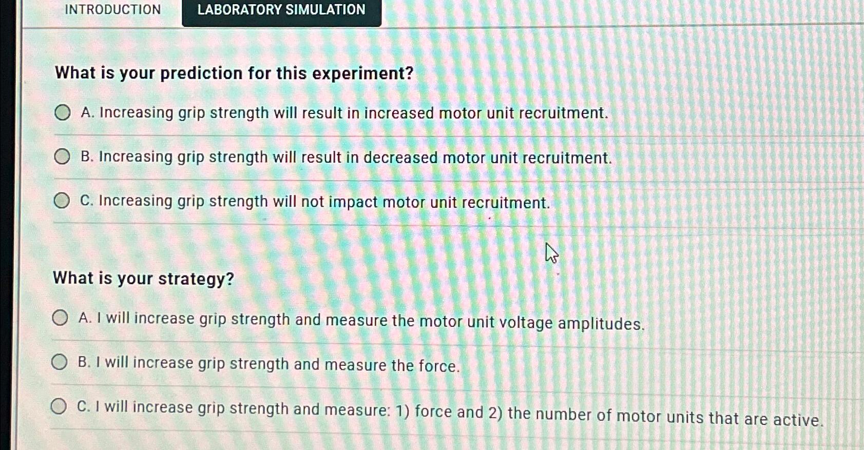 Solved INTRODUCTIONLABORATORY SIMULATIONWhat is your | Chegg.com