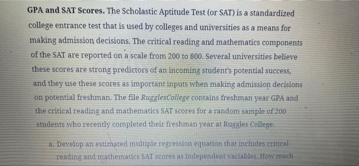 Meta-Analysis of the Predictive Validity of Scholastic Aptitude Test (SAT)  and American College Testing (ACT) Scores for College GPA