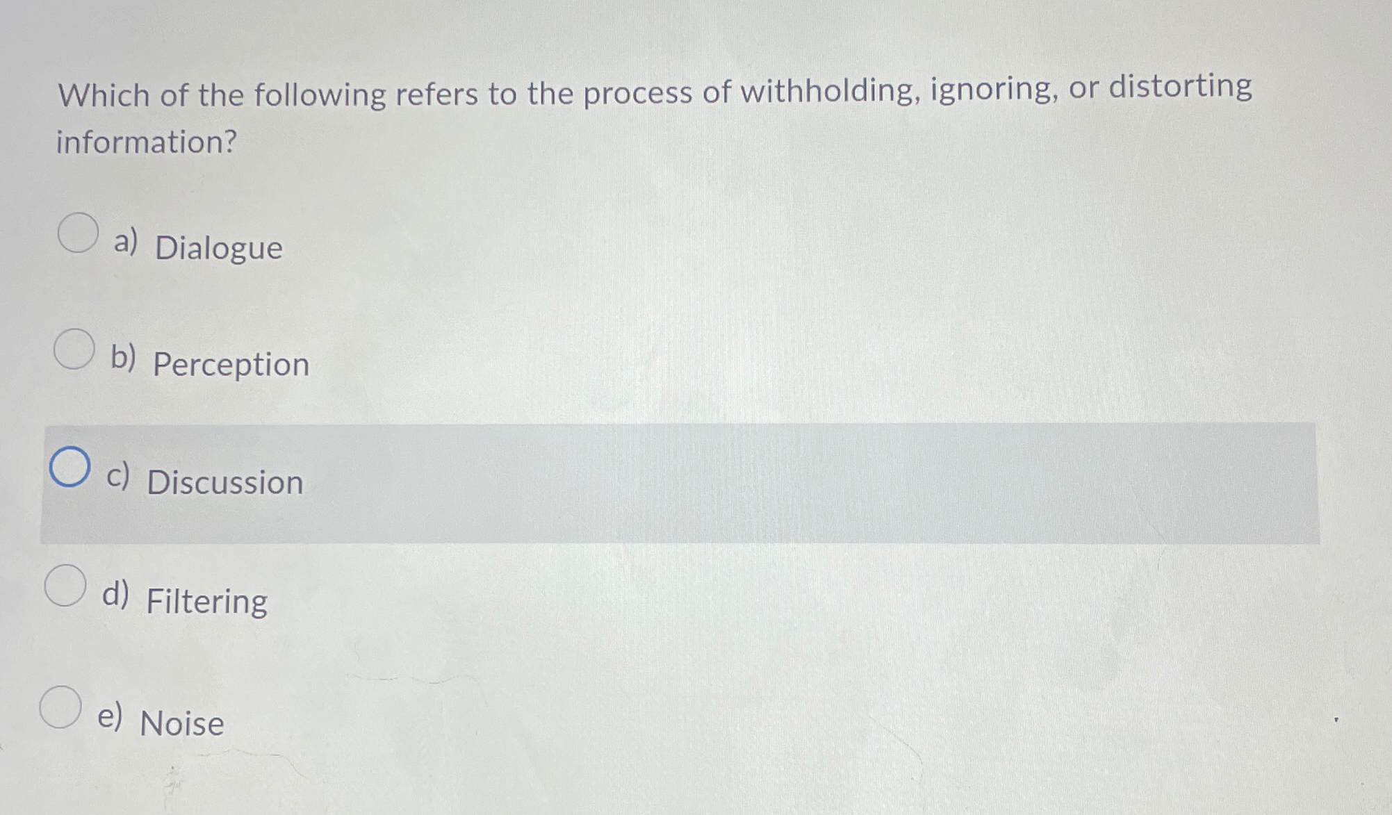Solved Which of the following refers to the process of | Chegg.com