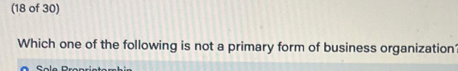 Solved Which One Of The Following Is Not A Primary Form Of | Chegg.com