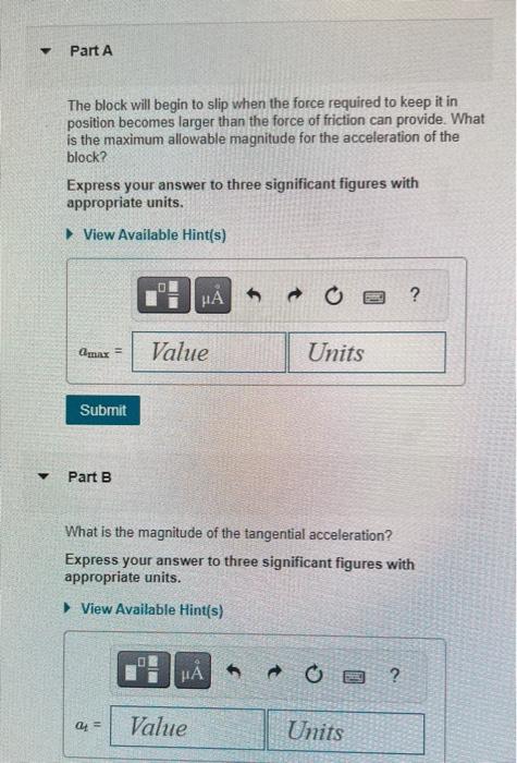Solved Learning Goal: To use normal and tangential | Chegg.com