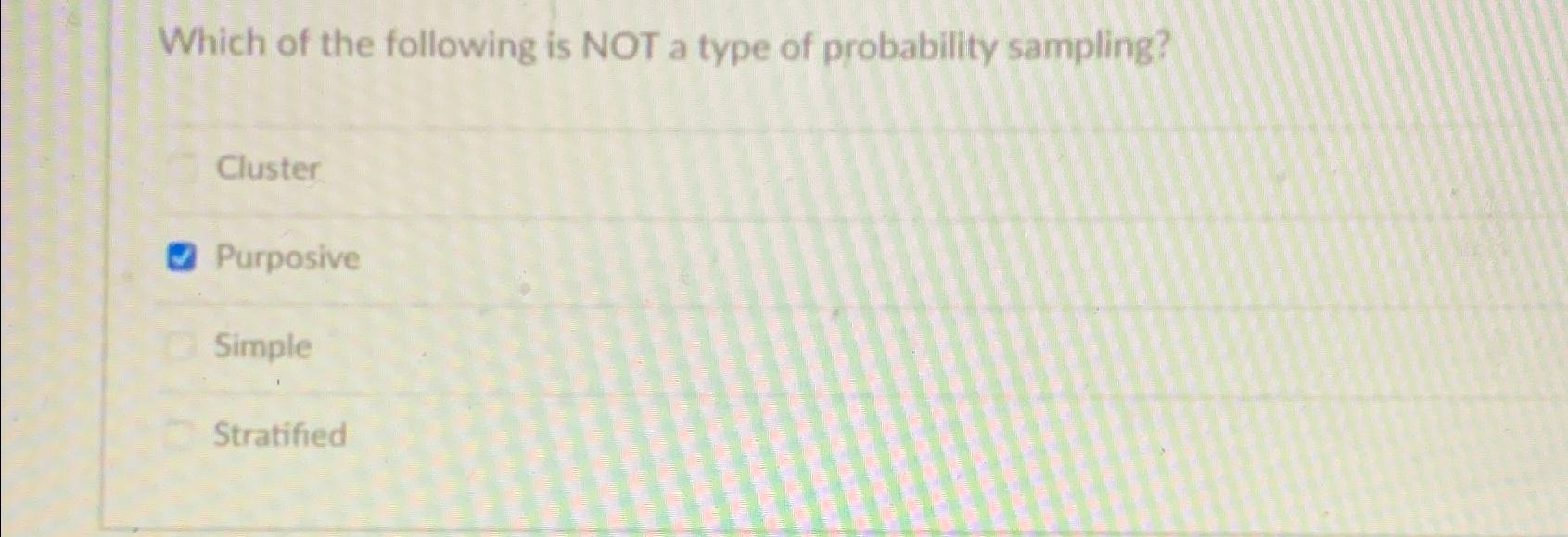 Solved Which Of The Following Is NOT A Type Of Probability | Chegg.com