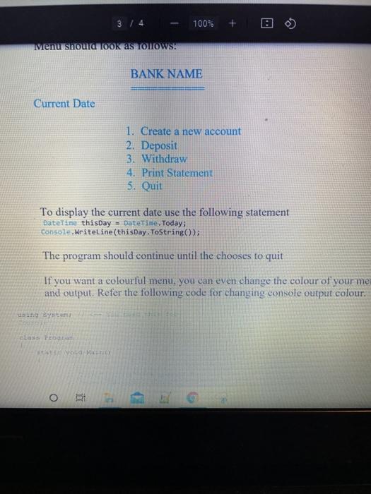 Solved 2 / 4 75% Question: Assignment 4 is using Object | Chegg.com