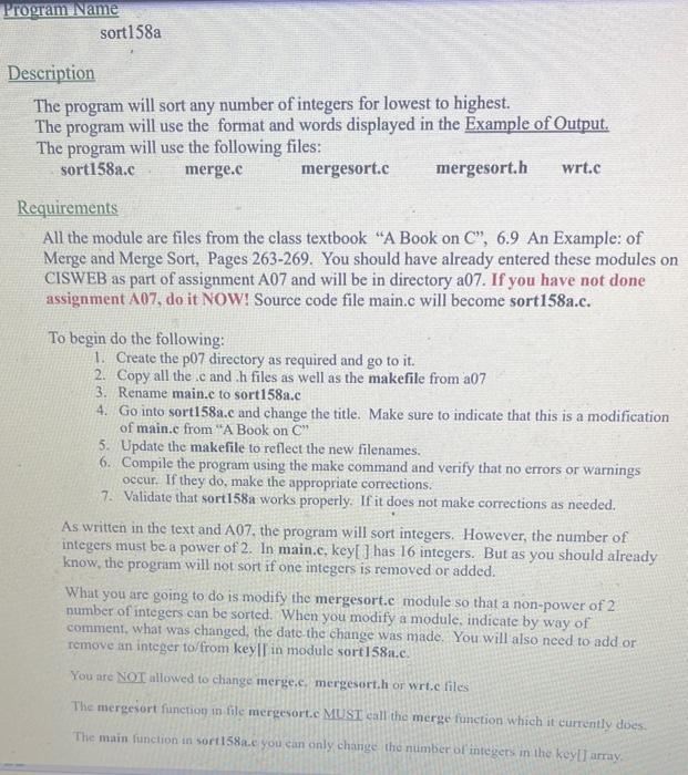 Solved Can someone help me complete this in c.It must | Chegg.com
