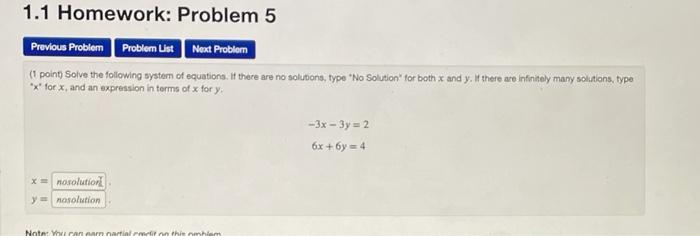 Solved 1.1 Homework: Problem 5 Previous Problem Problem List | Chegg.com