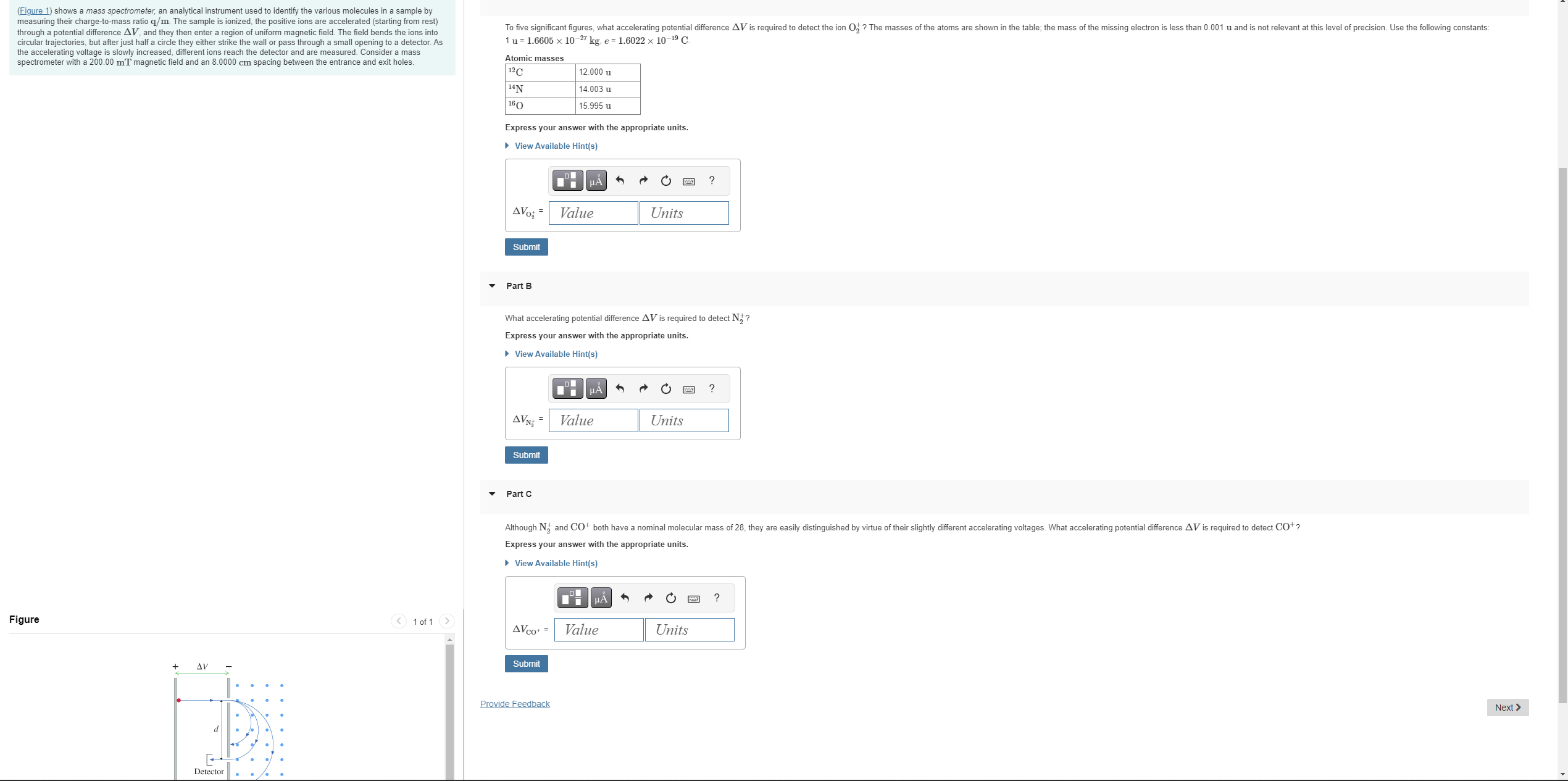 Solved (Figure 1) ﻿shows a mass spectrometer, an analytical | Chegg.com